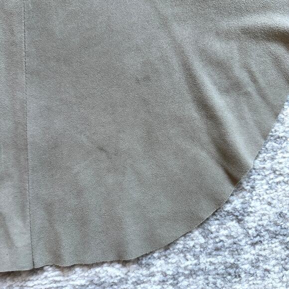 Veda Suede Leather Tank Scoop Neck Racer Back Size M - Picture 6 of 9